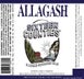 9th label thumbnail of Allagash 'Sixteen Counties' Sour Ale Beer