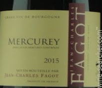 Label 1 of Jean-Charles Fagot Mercurey