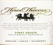 Label 1 of Three Thieves Pinot Grigio