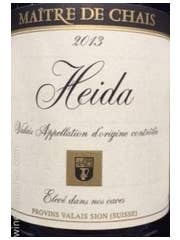 Click to see larger label image Label of 2015 Provins Heida du Valais Maitre de Chais