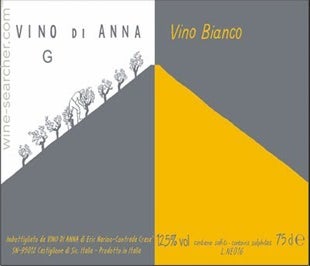 Label 1 of Vino di Anna 'G' Bianco