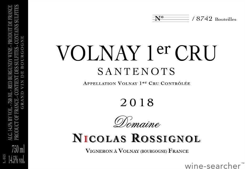 Volnay 1er Cru 2019／Nicolas Rossignol Buy Domaine Nicolas Rossignol Volnay 2019 - VINVM