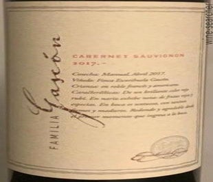 Label 1 of Bodegas Escorihuela Gascon 'Familia Gascon' Cabernet Sauvignon