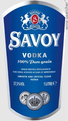 Label 2 of Savoy Vodka