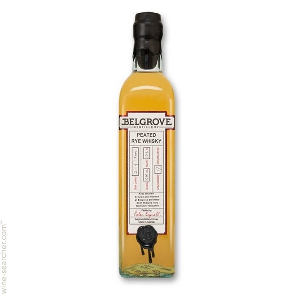Belgrove Distillery Peated Rye Whisky Tasmania Prices Stores