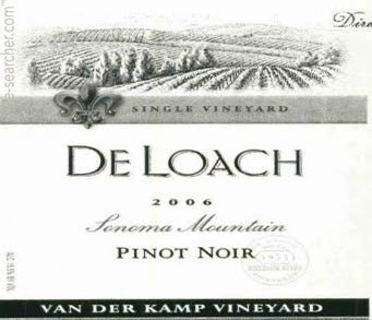 Label 1 of DeLoach Vineyards Van Der Kamp Vineyard Pinot Noir