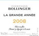 16th label thumbnail of Bollinger La Grande Annee Brut