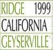 11th label thumbnail of Ridge Vineyards Geyserville