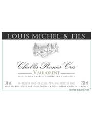 Click to see larger label image Label of 2012 Domaine Louis Michel & Fils Vaulorent
