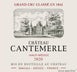 4th label thumbnail of Chateau Cantemerle