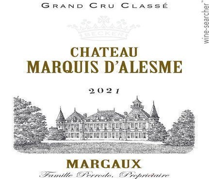 Label 1 of Chateau Marquis d'Alesme Becker