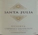 5th label thumbnail of Santa Julia Reserva Cabernet Sauvignon