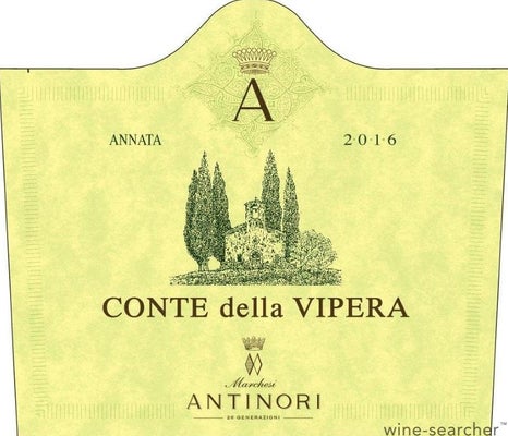 Label 6 of Marchesi Antinori Castello della Sala Conte della Vipera Umbria IGT