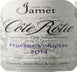 3rd label thumbnail of Domaine Jamet Cote Rotie 'Fructus Voluptas'