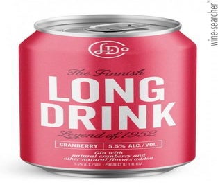 Label 1 of The Long Drink Co. 'The Finnish Long Drink Cranberry' Cocktail