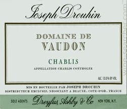 Label 1 of Joseph Drouhin 'Drouhin-Vaudon' Chablis