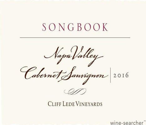Label 1 of Cliff Lede Vineyards Songbook Cabernet Sauvignon