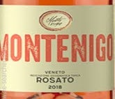 Label 1 of Montenigo Rosato Veneto IGT