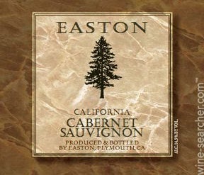 Label 1 of Domaine de la Terre Rouge Easton Cabernet Sauvignon
