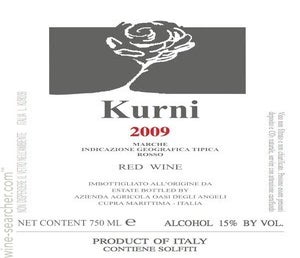 Label 1 of Oasi degli Angeli Kurni Rosso Marche IGT