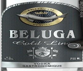 Label 1 of Beluga Gold Line Noble Vodka