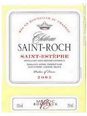 Click to see larger label image Label of 1994 Chateau Saint-Roch