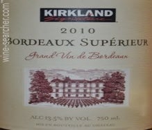 Label 1 of Kirkland Signature Bordeaux Superieur