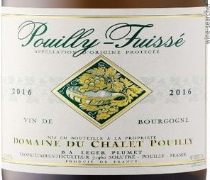 Label 1 of Domaine du Chalet Pouilly 'Pouilly-Fuisse'