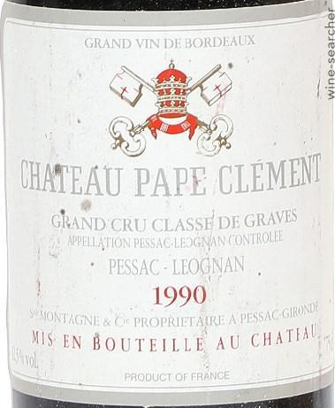 1990 Chateau Pape Clement, Pessac-Leognan, France | prices