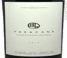 Label 1 of Fernando Dupont Pasacana Vinificacion Integral