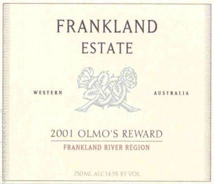 Label 1 of Frankland Estate Olmo's Reward