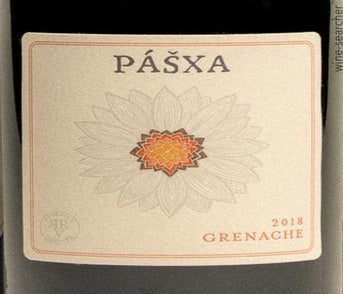 Label 1 of Pasxa Rockgarden Vineyard Grenache