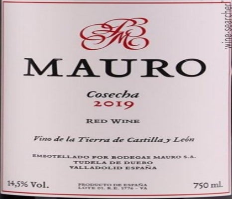 Label 1 of Bodegas Mauro 'Mauro' Vino Tinto de la Tierra de Castilla y Leon