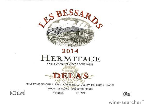 Delas Frères Hermitage 2014 2014 Delas Freres Hermitage Les Bessards, Rhone, France