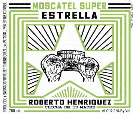 Label 1 of Roberto Henriquez 'Super Estrella' Moscatel