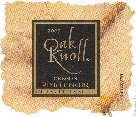 Label 1 of Oak Knoll Winery Pinot Noir