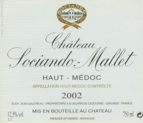 Label 13 of Chateau Sociando-Mallet