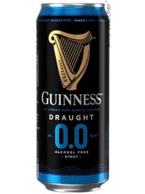 Click to see larger label image Label of Guinness Draught 00 Alcohol Free Stout Beer