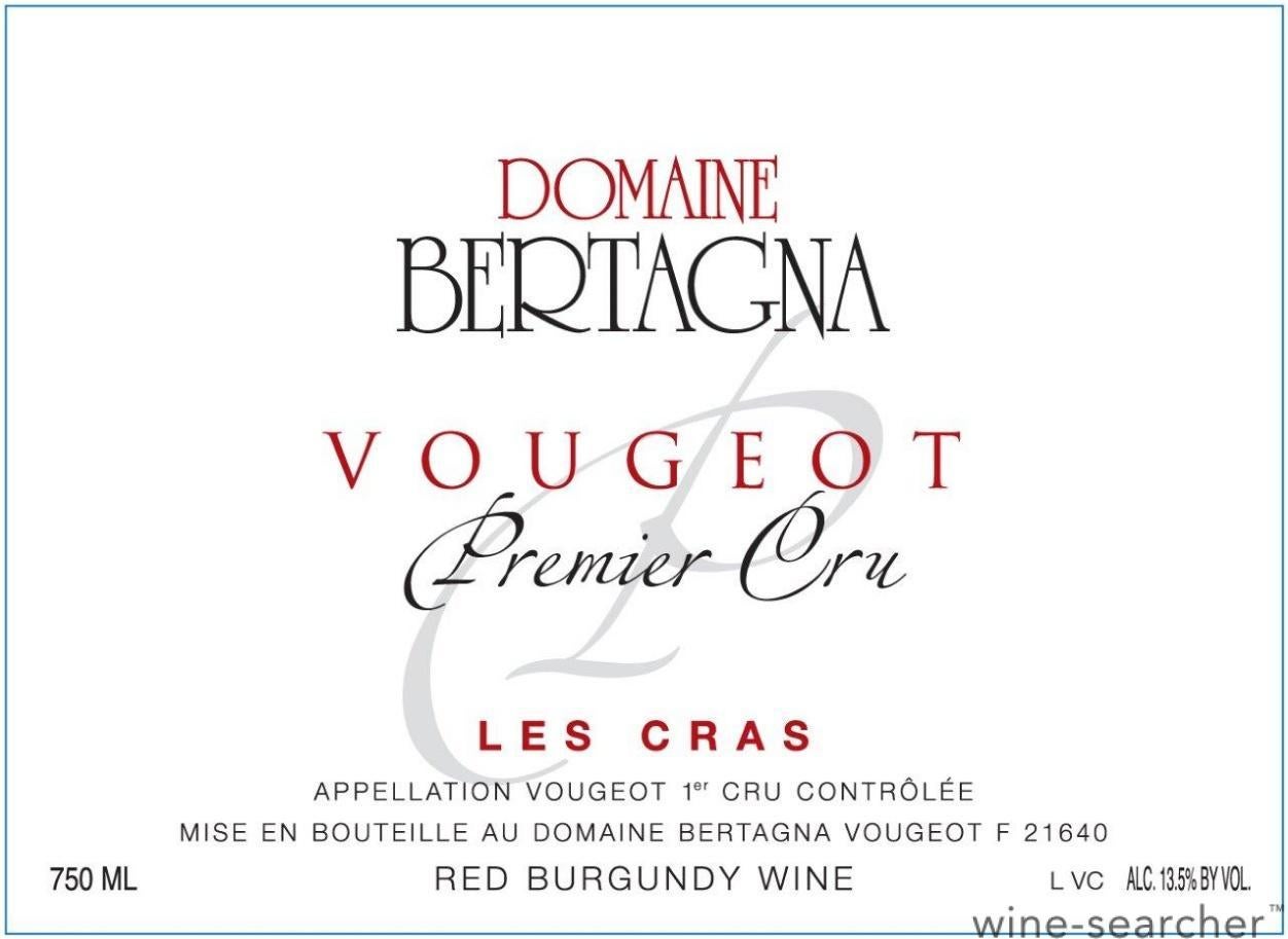 Domaine Bertagna Les Cras, Vougeot Premier Cru, France