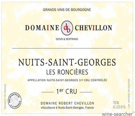 Label 1 of Domaine Robert Chevillon Les Roncieres