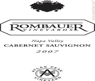 Label 1 of Rombauer Vineyards Atlas Peak Cabernet Sauvignon