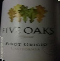 Gallo Family Vineyards Five Oaks Pinot Grigio Prices Stores Tasting Notes And Market Data