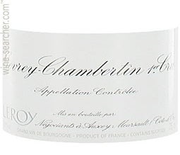 Label 1 of Leroy Gevrey-Chambertin Premier Cru