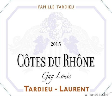 Label 1 of Tardieu-Laurent Cotes du Rhone Guy Louis
