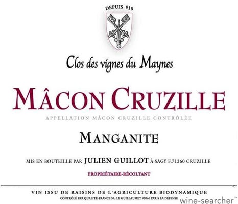 Label 1 of Julien Guillot - Clos des Vignes du Maynes Macon Cruzille Manganite