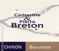 Label 1 of Catherine et Pierre Breton Chinon Beaumont