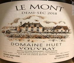 Label 1 of Domaine Huet Vouvray 'Le Mont' Demi-Sec