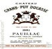 2nd label thumbnail of Chateau Grand-Puy Ducasse