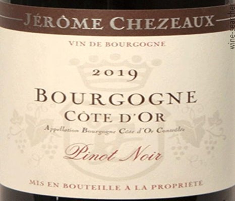 Label 1 of Jerome Chezeaux Bourgogne Cote d'Or Pinot Noir