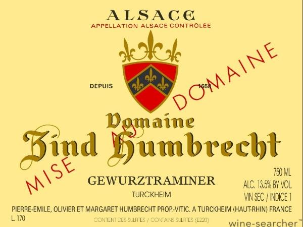 2016 Domaine Zind-Humbrecht Gewurztraminer Turckheim, Alsace